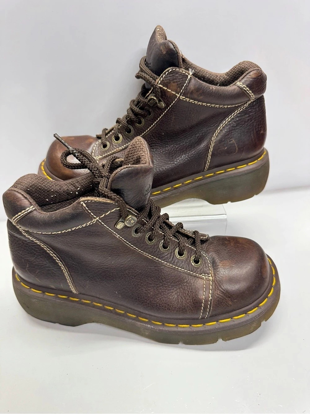 Dr. Martens US Size 8 Style Morris AW004 Dark Brown Boots Nice!